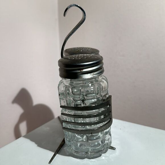 Vintage Salt & Pepper Shakers Bent Forks Hand Crafted - Picture 4 of 9